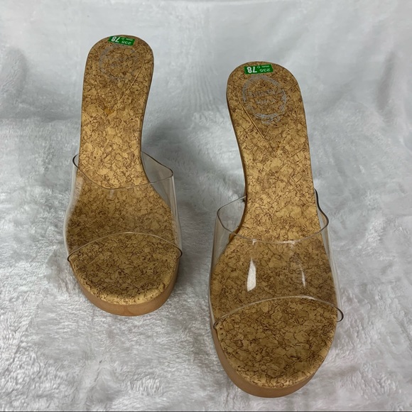 spinel size 7 nwot cork open toe heels - Picture 12 of 12